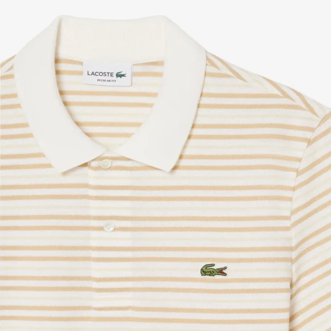 Classic Fit Striped Petit Piqua Pologensere