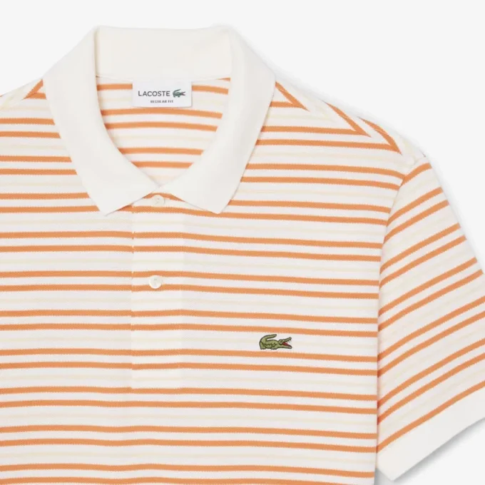 Classic Fit Striped Petit Piqua Pologensere
