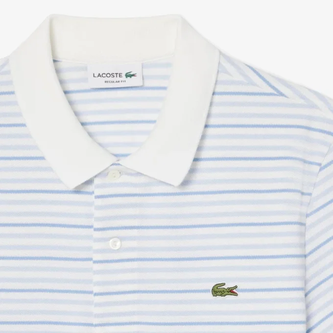 Classic Fit Striped Petit Piqua Pologensere