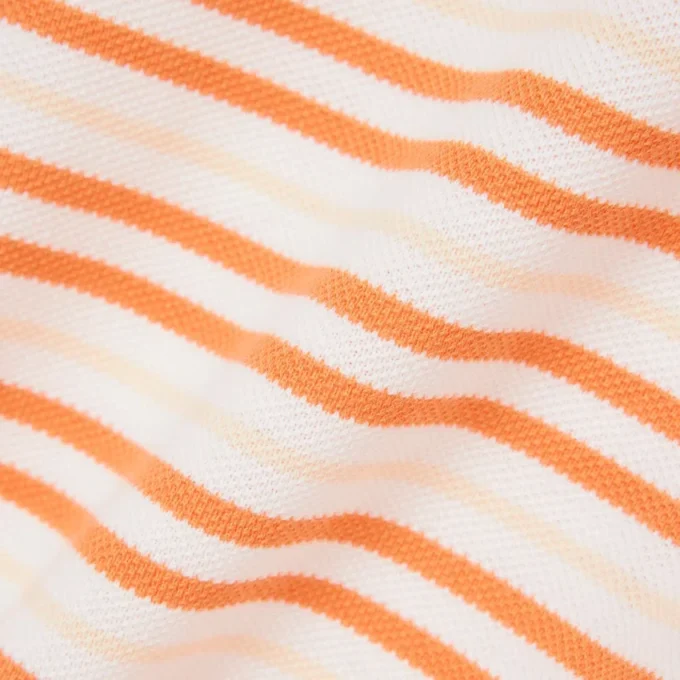 Classic Fit Striped Petit Piqua Pologensere