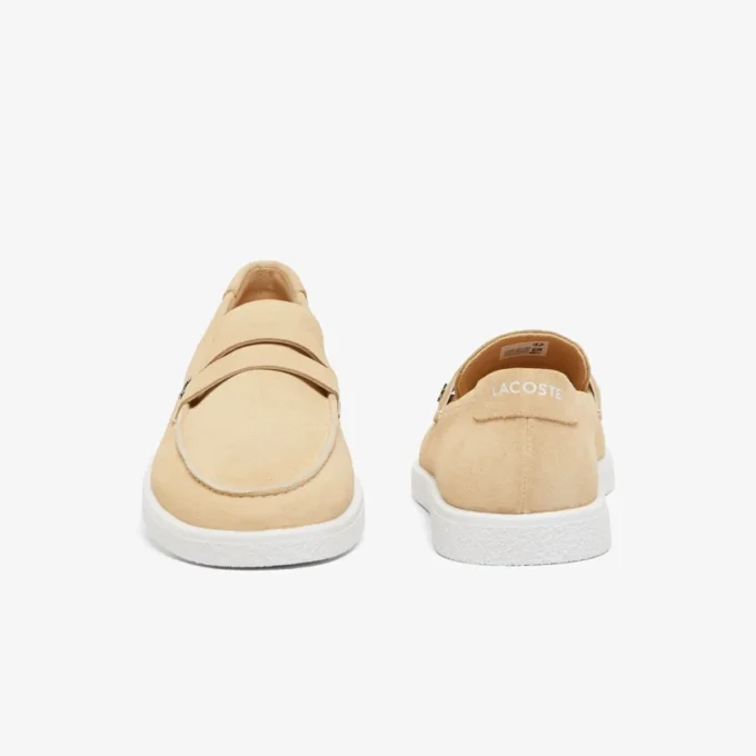 Cochet-loafers i semsket skinn for menn