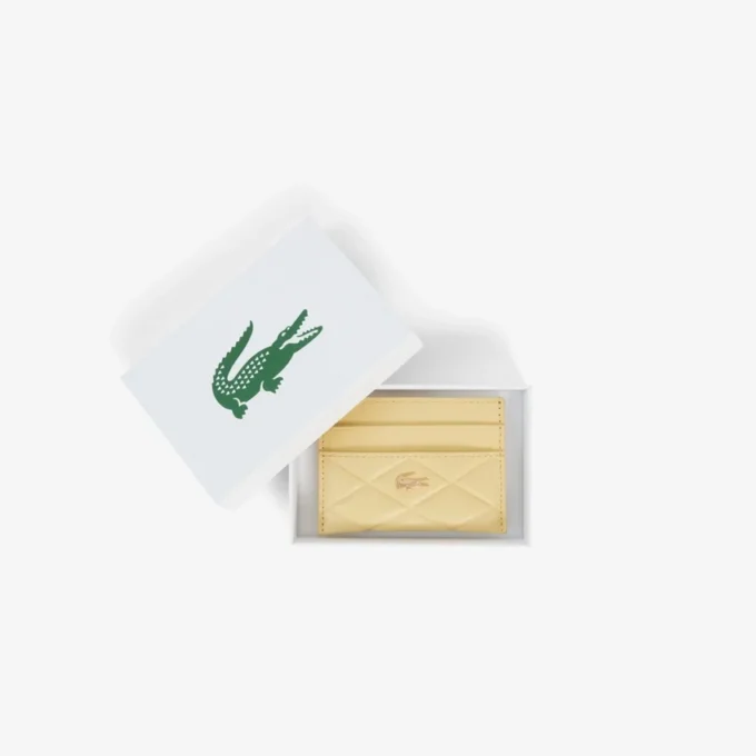 Crocodelle kortlommebok i skinn