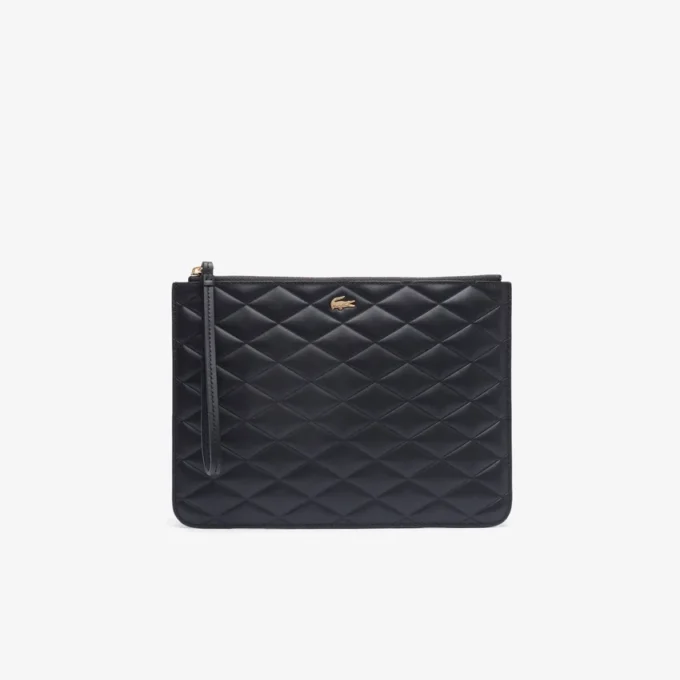 Crocodelle-lærclutch