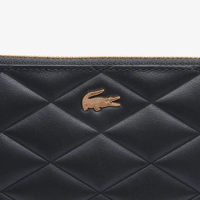 Crocodelle-lærclutch