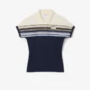 Damemodell, produsert i Frankrike, slim fit, stripet pologenser