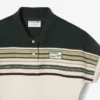 Damemodell, produsert i Frankrike, slim fit, stripet pologenser