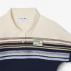 Damemodell, produsert i Frankrike, slim fit, stripet pologenser