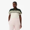 Damemodell, produsert i Frankrike, slim fit, stripet pologenser