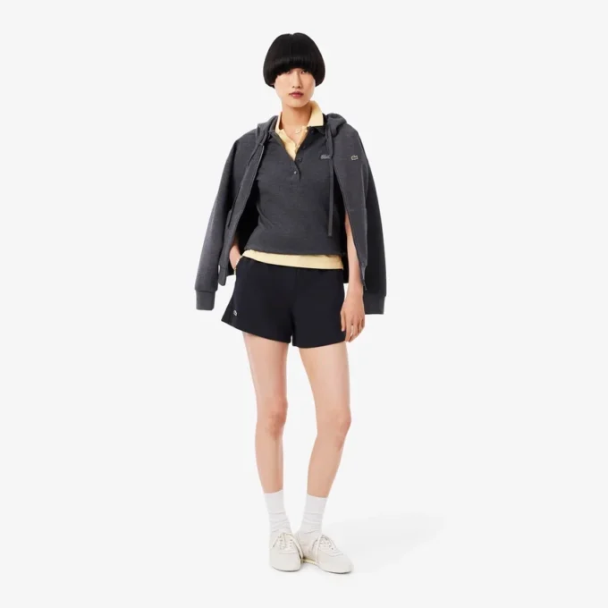Double Face Piqua-shorts for kvinner