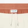 Fargeblokkerte shorts i bomullsfleece for menn