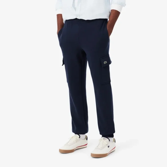 Fleece-cargobukser for menn