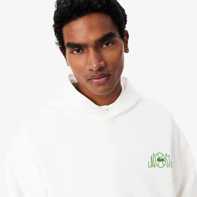 Fleece-hettegenser med flere trykk
