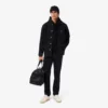 Fleece-hettegenser med flere trykk for menn