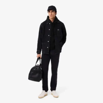 Fleece-hettegenser med flere trykk for menn