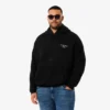 Fleece-hettegenser med flere trykk for menn