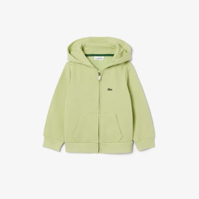 Fleece-hettegenser med glidelås for barn