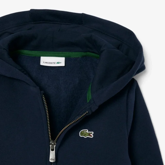 Fleece-hettegenser med glidelås for barn