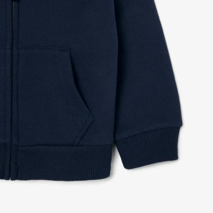 Fleece-hettegenser med glidelås for barn
