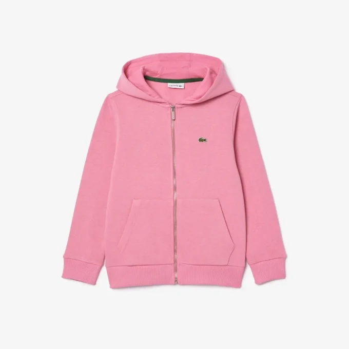 Fleece-hettegenser med glidelås for barn