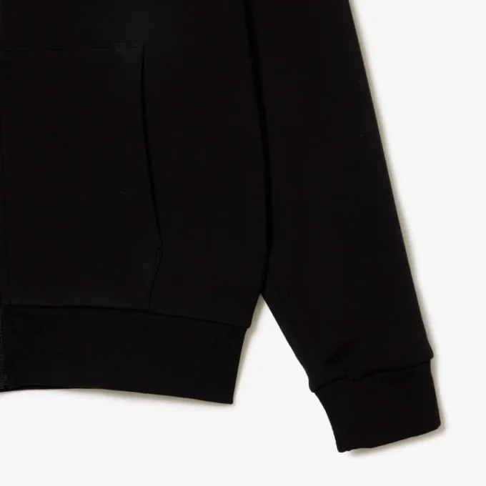 Fleece-hettegenser med glidelås for menn