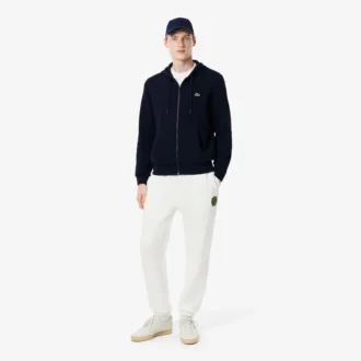 Fleece-joggebukse med logo for menn