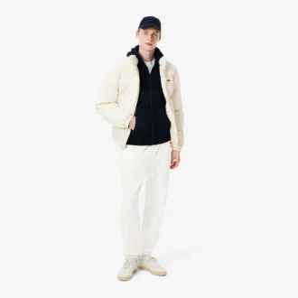 Fleece-joggebukse med logo for menn