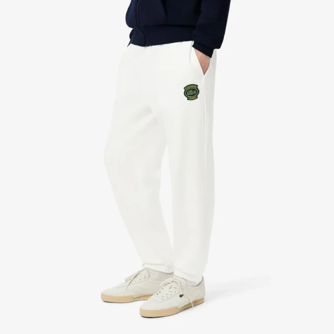 Fleece-joggebukse med logo for menn