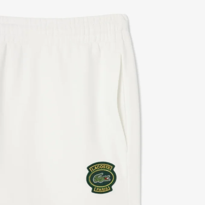 Fleece-joggebukse med logo for menn