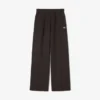 Fleece-joggebukse med vid benvidde for kvinner
