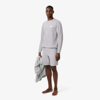 Fleece-loungehoodie for menn