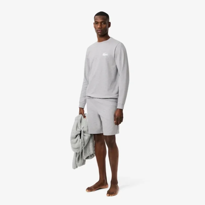 Fleece-loungehoodie for menn