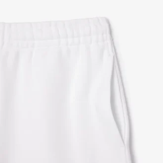 Fleece-shorts for menn med brodert tekst og normal passform