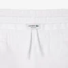 Fleece-shorts for menn med brodert tekst og normal passform