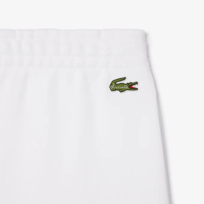 Fleece-shorts for menn med brodert tekst og normal passform