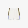 Fleece-shorts for menn med fargeblokker