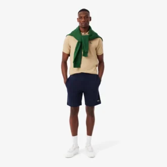 Fleece-shorts for menn med normal passform