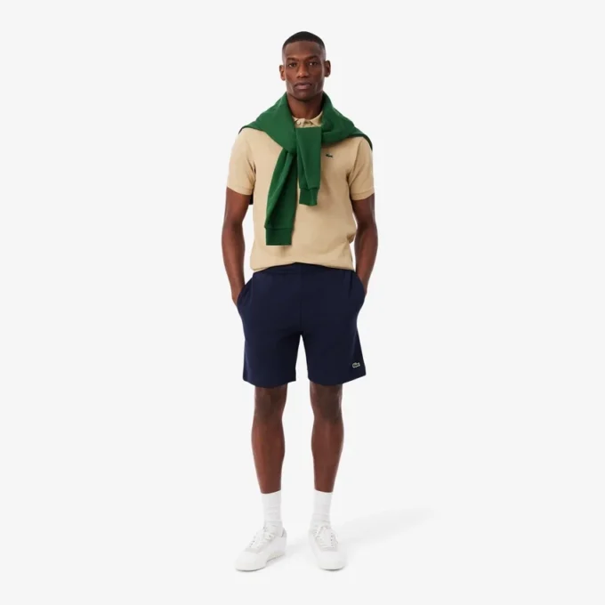 Fleece-shorts for menn med normal passform
