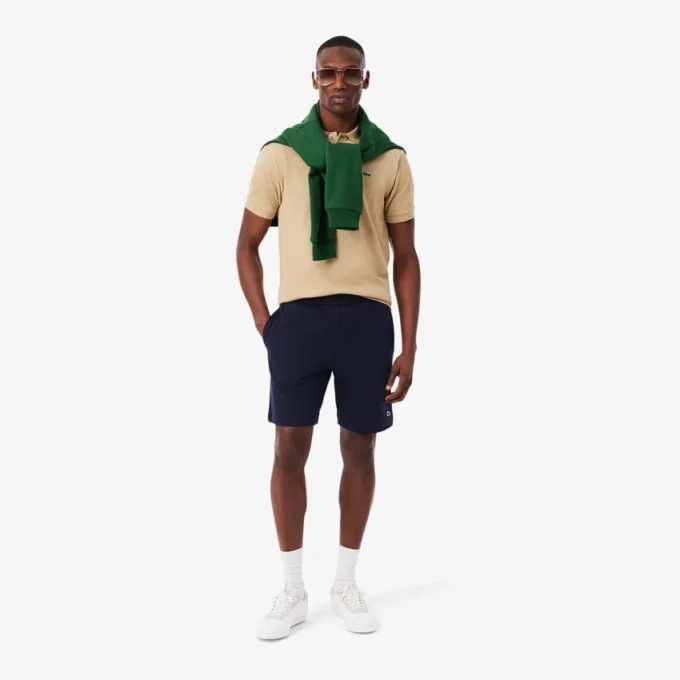 Fleece-shorts for menn med normal passform