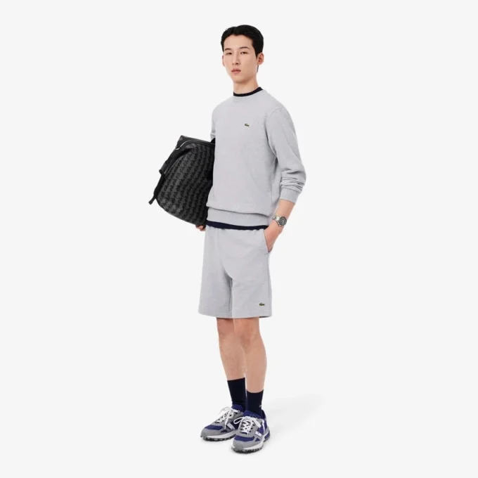Fleece-shorts for menn med normal passform