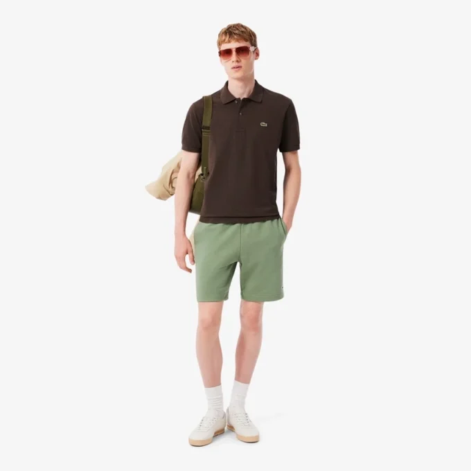 Fleece-shorts for menn med normal passform
