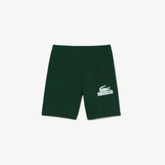 Fleece-shorts i ubehandlet økologisk bomull for menn