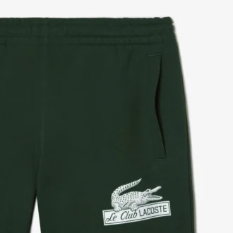 Fleece-shorts i ubehandlet økologisk bomull for menn