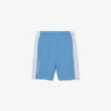 Fleece-shorts med fargeblokker