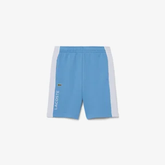 Fleece-shorts med fargeblokker
