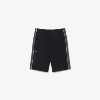 Fleece-shorts med fargeblokker