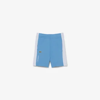 Fleece-shorts med fargeblokker