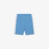 Fleece-shorts med fargeblokker
