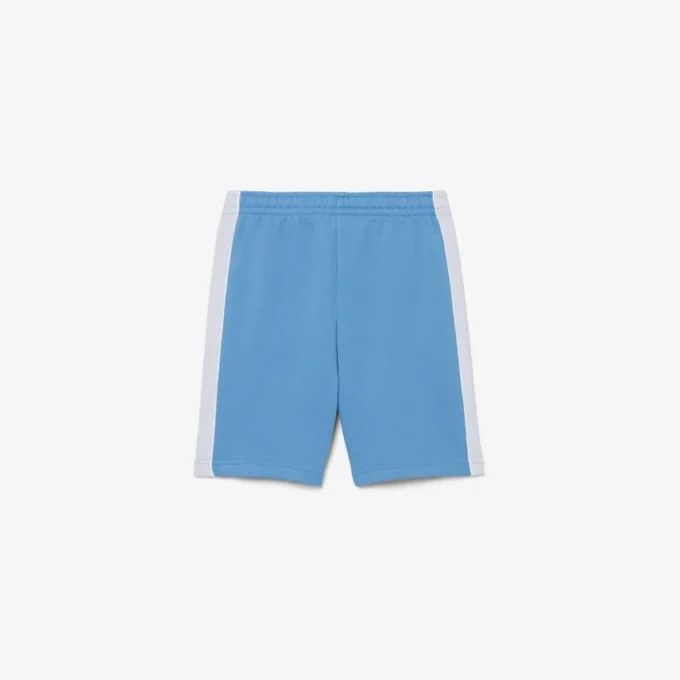Fleece-shorts med fargeblokker