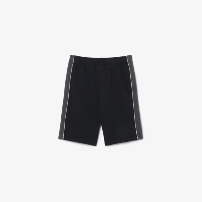 Fleece-shorts med fargeblokker