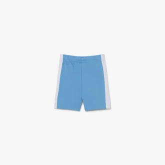 Fleece-shorts med fargeblokker